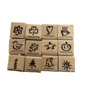 Stampin’ Up! Bitty Bolds Stamp Set Rubber & Wood